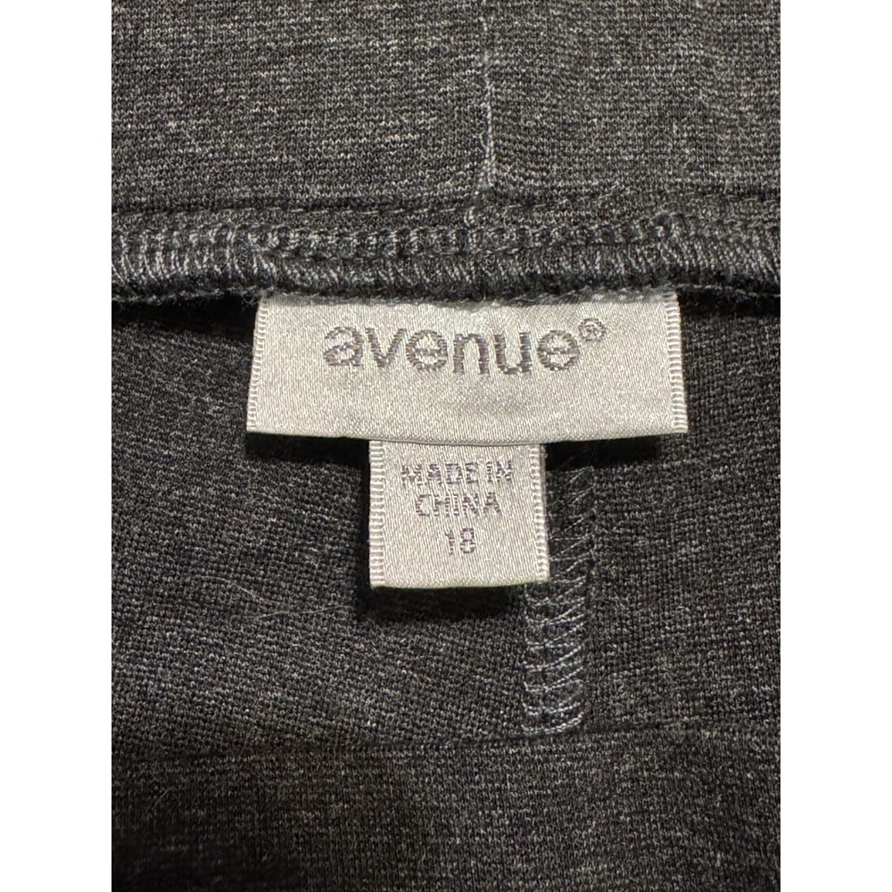 Avenue Women's Charcoal Dressy Jogger Pants 18 Zipper Pockets Stretch - Picture 6 of 7
